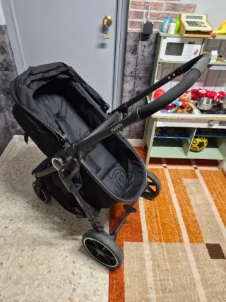 Carrito de bebé Asalvo two+2 negro convertible