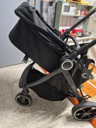 Carrito de bebé Asalvo two+2 negro convertible