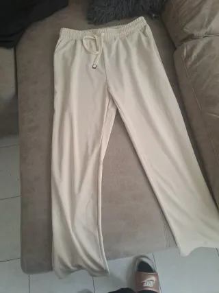 Pantalón mujer beige