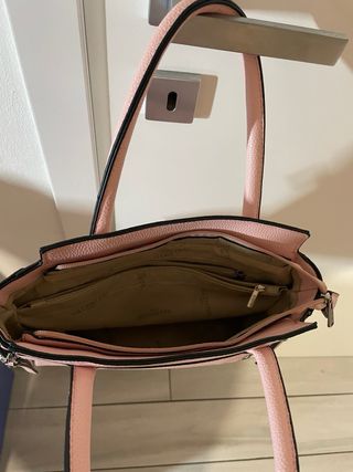Borsa Gino Valentini vera pelle rosa cipria
