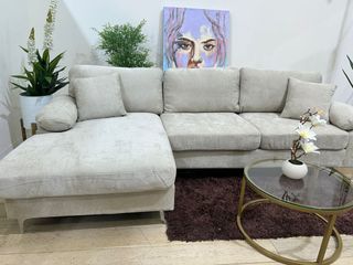 Sofá Chaise Longue Beige