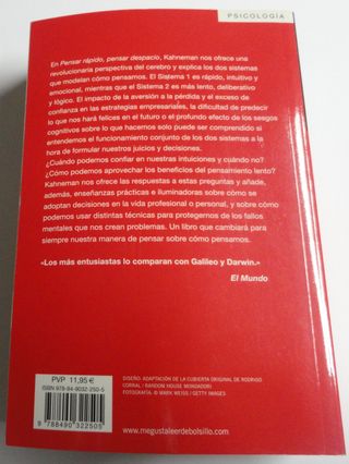 Pensar rápido, pensar despacio / Thinking, Fast...