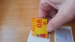 Pegatinas ITV antiguas 2006 y 2008