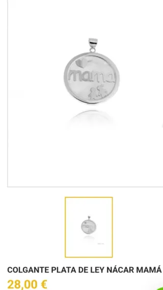 Ciondolo in Argento Mamma Cuore Bambini