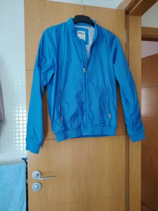Chaqueta azul bomber