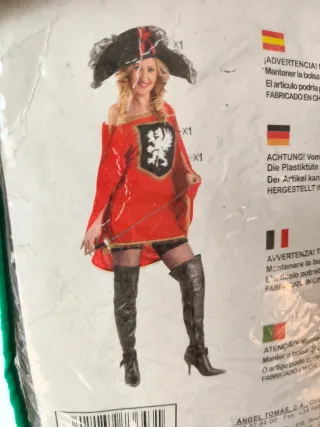 Disfraz Mosquetero Adulto Mujer Talla M-L