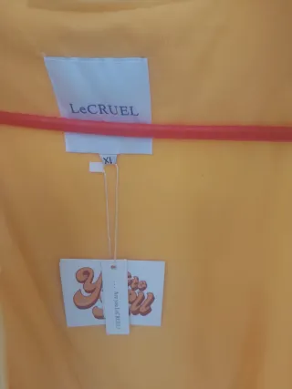 Chaleco Nuevo Le Cruel XL Blanco y Amarillo