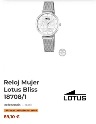 Orologio Lotus Donna Bliss 18708/1 Swarovski