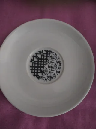 Juego 6 Tazas y Platos Café/Té Porcelana