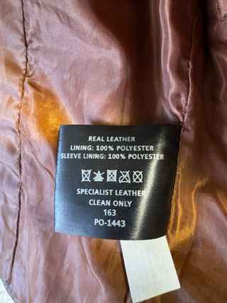 Chaqueta de piel marrón Pettoff Talla 38