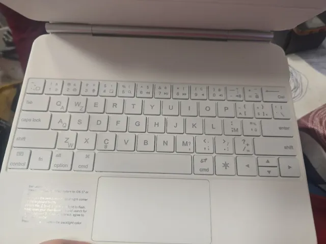 Teclado iPad Pro 12.9 / Air 13 Blanco