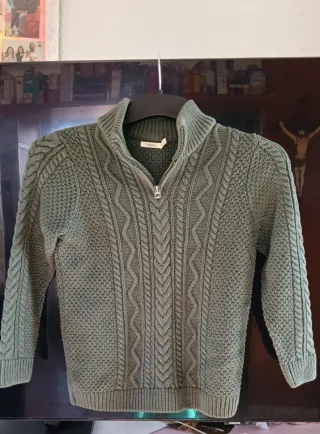 Jersey niña verde talla xs para niña de 9-10 años