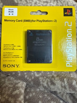 Carta di memoria PS2 8MB nera