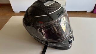 Casco Moto SMK Titan Nero Carbono