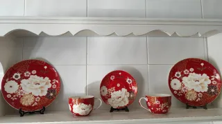 Piatto di porcellana cinese con fiori