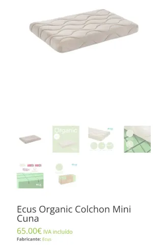 Minicuna Chicco Next 2 Me Magic, Colchón Ecus Kids