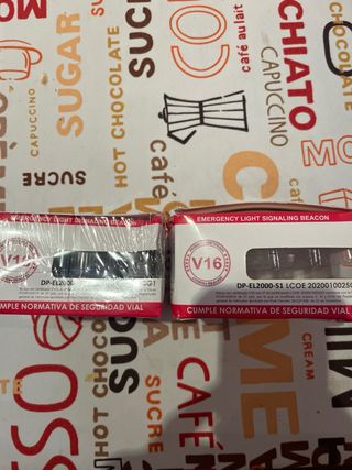 Baliza LED de Emergencia V16  Una 13 las dos 20