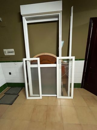 ventana corredera doble cristal  y fijo parte vaja