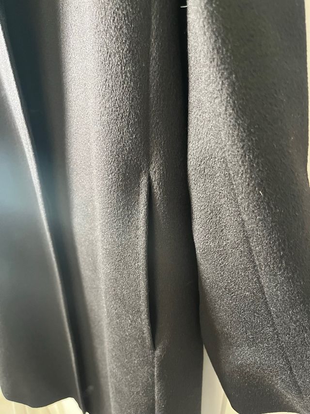 Abrigo Max Mara Cachemira Negro Recto