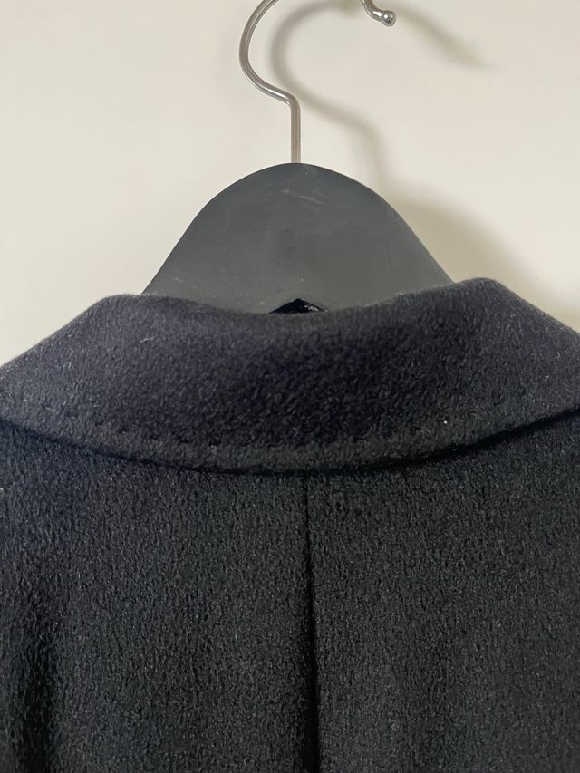 Abrigo Max Mara Cachemira Negro Recto