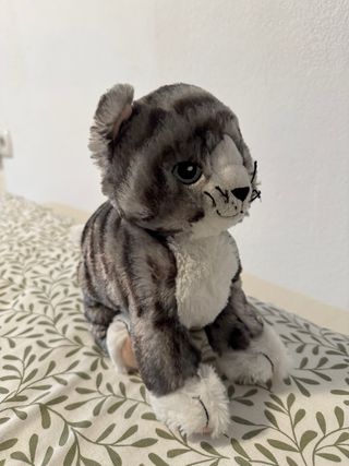 Peluche gatito gris y blanco IKEA