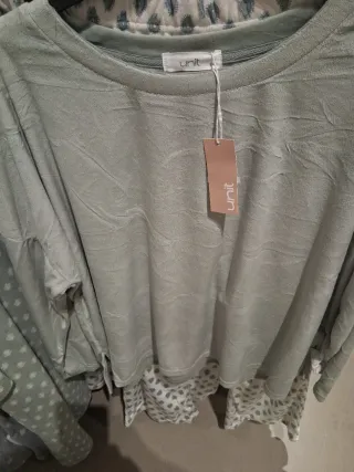 Pijama Unit 2XL Verde Salvia Estampado