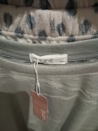 Pijama Unit 2XL Verde Salvia Estampado