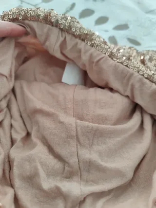 Falda Lentejuelas Champagne Talla Única