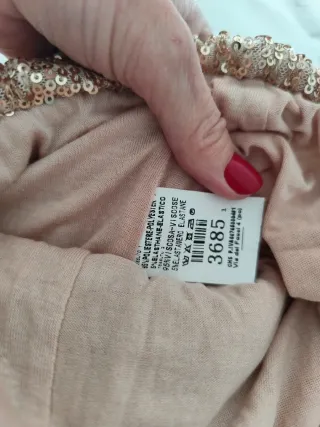 Falda Lentejuelas Champagne Talla Única