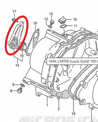 TAPA VISOR DE ACEITE SUZUKI QUAD 160CC