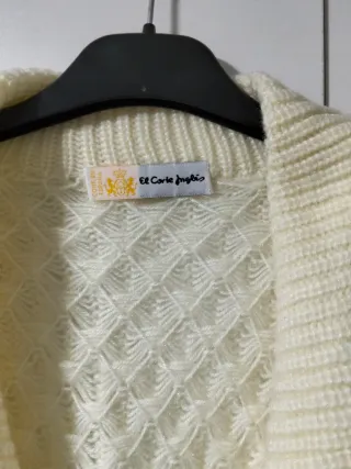 Rebecca cárdigan tejido crudo talla única