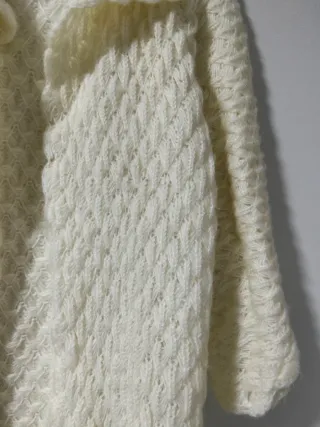 Rebecca cárdigan tejido crudo talla única