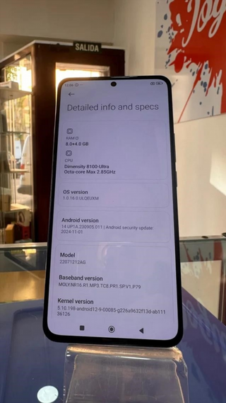 Xiaomi 12T Nero 256GB 8GB RAM