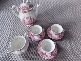 Juego de café La Cartuja Uva Rosa