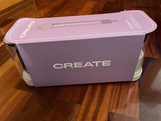 Secador y rizador CREATE púrpura y beige