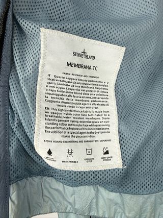 Giacca Stone Island Membrana TC azzurro
