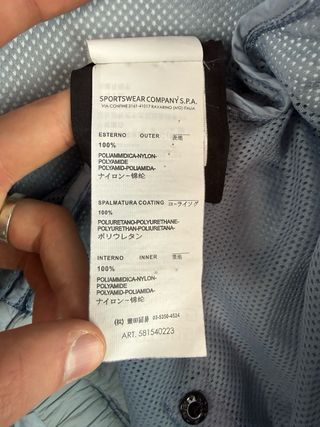 Giacca Stone Island Membrana TC azzurro