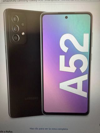 Samsung Galaxy A52 128GB Negro/Morado