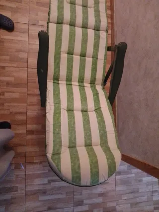 Silla de playa a rayas