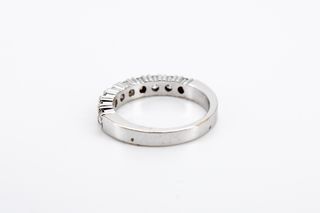 Anillo De Oro Blanco De 18K Con Diamantes.. Ref: 034-01-00611