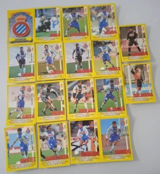 Lote 18 cromos Espanyol Liga 99-00 Panini