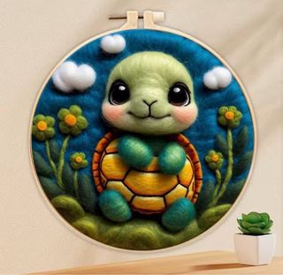 Kit Fieltro Lana Animalito 20x20cm