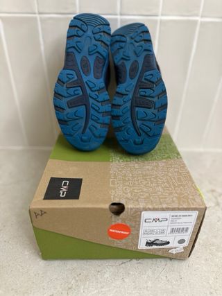 Zapatillas montaña CMP niño azul/gris T.35