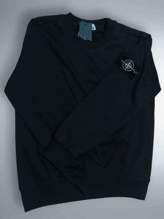 Sudadera Stone Island Negra Talla 14-16 (XS)