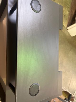 Mostrador de cobro negro puesto de cobro