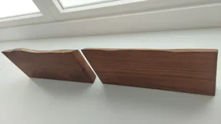 Mesitas de noche flotantes de madera