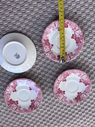 4 platitos La Cartuja uva rosa