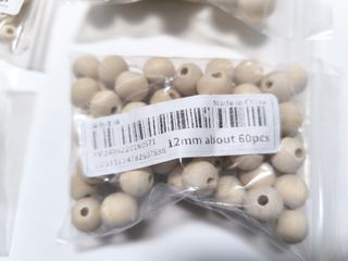 Lotto perline legno 12-16-20mm