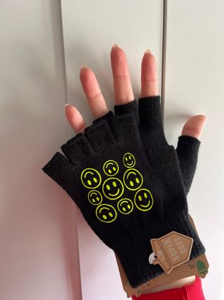Guantes sin dedos con smile