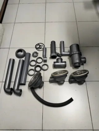 Materiale idraulico per scarico lavello